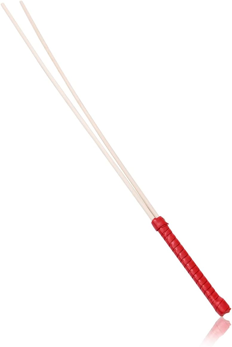 Two Cane Whips， Bright Leather Whip,Whip, Horse Riding Crop, Role-Playing Props,
