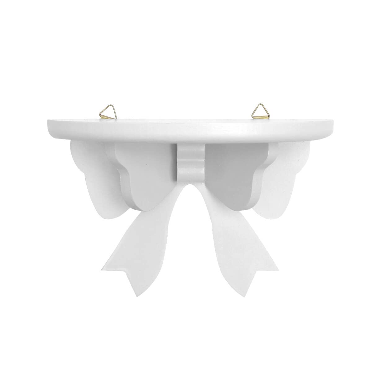 Étagère murale flottante DOITOOL blanche en demi-cercle papillon pour décoration et rangement