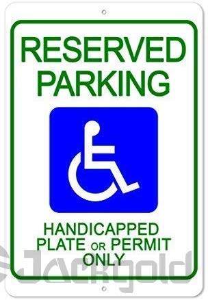 Eletina CaseWall Decor Metal Sign 12x16 Inches No Parking with Arrow Sign Aluminum No Parking Plate