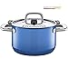 Produktbild Silit Nature Blue Kochtopf hoch 20cm, Metalldeckel mit Dampföffnung, Fleischtopf 3,7l, Silargan Funktionskeramik, Topf Induktion, blau