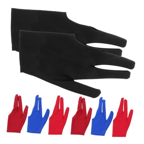 HANABASS 8pcs Set Yoyo Gloves Set Three Finger Slip Gloves for Yoyo Tricks Billiard Training Breathable Comfortable Wear Resistant for All Skill Levels