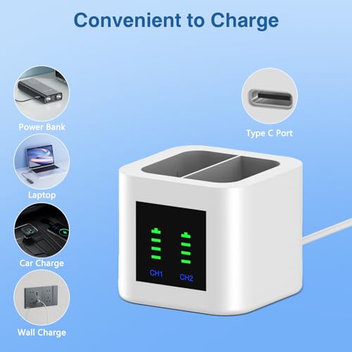 Dual Ring Battery Laadstation voor Ring Spotlight Camera, Ring Video Deurbel 2/3/4/3 Plus, Dual Port Charger Socket voor Ring Verticale Camera Batterij Oplaadbaar V4 - Afbeelding 4