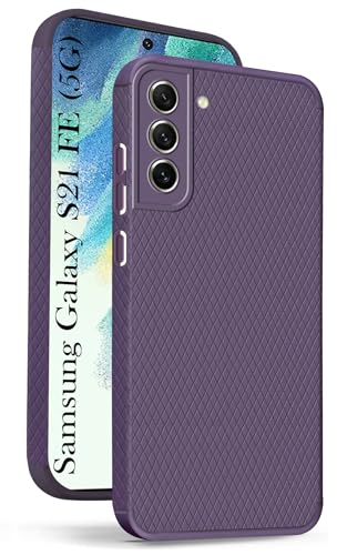Image of Jkobi Back Cover Case for Samsung Galaxy S21 FE 5G (Liquid Silicone | Side Grip | Camera Protection)