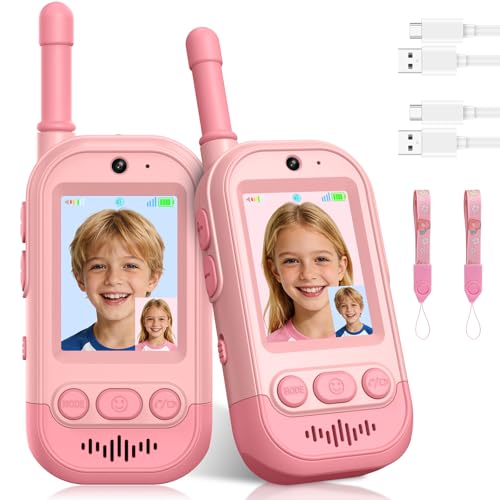 Video Talkie Walkie Cadeau Anniversaire Enfant : Ensemble Gofunly pour Filles et Garçons