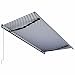 Produktbild vidaXL Markise Einziehbar Automatisch Wasserabweisend Balkonmarkise Gelenkarmmarkise Sonnenschutz Terrasse Balkon Aluminium 500x300cm Blau Weiß