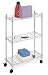 Whitmor Supreme Laundry Cart and Versatile Storage Solution - Chrome