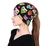 Taille parfaite : la taille de ce bonnet tricoté tendance pour adulte est de 28 à 27 cm, ce qui est décontracté et tendance, élégant, doux pour la peau, respirant, léger, sec et élastique.