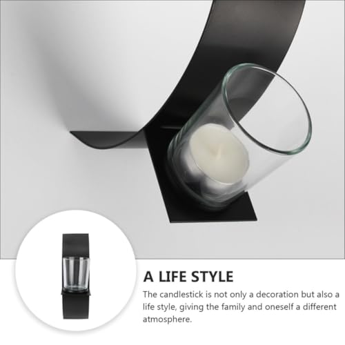 Candelabro de pared curvo para decorar paredes vacías y salones de forma elegante 4