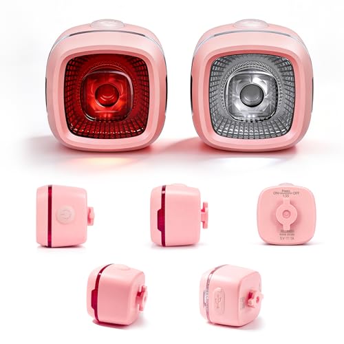 Bicycle Front & Rear Lights, Type-C Rechargeable LED Bike