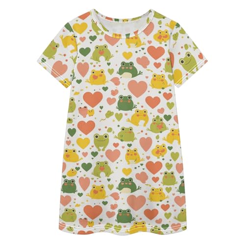 Vestido casual de rana para niñas ideal para juegos en el parque y colegio