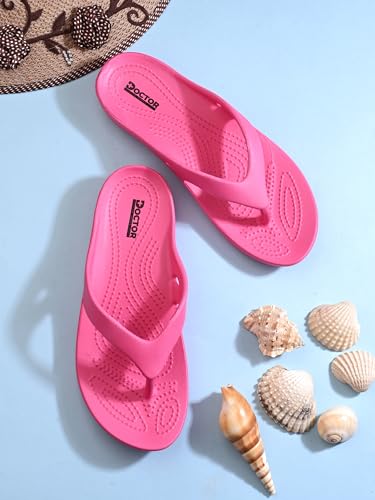 Image of DOCTOR HEALTH SUPER SOFT Women Ultra Soft Cushion Footbed Slipper | Comfortable Light Weight Waterproof Slippers |Adult Flip Flops Mild Acupressure | All Day Wear