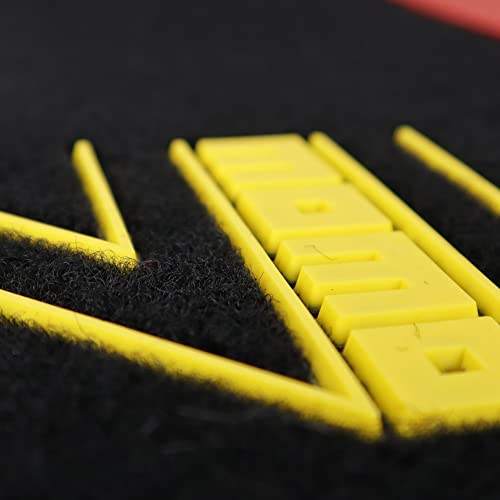 Momo Set Tappetini Auto Universali 4 Pezzi Nero/Rosso - 4