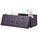 AuAg  XL Faux Leather Folding Storage Ottoman Bench Storage Chest Padded, Brown