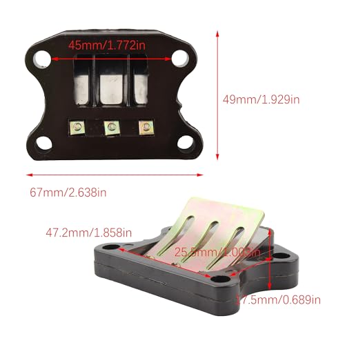 Válvula de lengüeta de carreras para rutas urbanas en moto Honda 50cc DIO50 carburador VS203-1 7