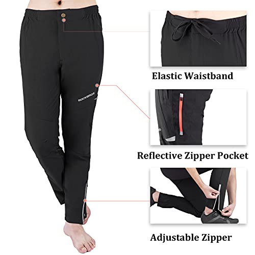 Rockbros Mens Cycling Bike Pants Quick-Dry Outdoor Mountain Running Hiking Gear Black #TOP3