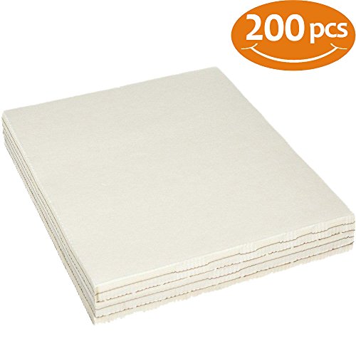 TAOindustry Tear Away Machine Embroidery Stabilizer Backing – 200 Precut Sheets 8”x8”, Medium