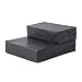 PawHut Tiertreppe Tierunterlage Klappbar Hundetreppe Treppe Unterlage für Katzen und Hunde Schwarz L42 x B39 x H20 cm
