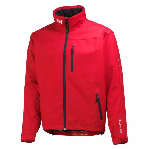 Image of Helly-Hansen mens Crew Midlayer Fleece Lined Waterproof Windproof Rain Jacket