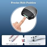 Automatic Electric Nail Clippers- Cutter and Trimmer Electric Nail Trimmer for Toenails, Rechargeable Type - C, Low Noise with Front Light, Trimming Nails Polisher with 1 Cleaning Brushes - Image 4