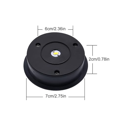 YJFWAL 2-Pack Solar Lichter Ersatzteile, 7cm Deckel Lichter Ersatzteil 7 Lumen Warme weiße LED wasserdichte Ersatz Top Kit für DIY hängende Laternen im Freien