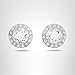 SWAROVSKI Una Angelic Stud Pierced Earrings, Rhodium Finish, Clear Crystal