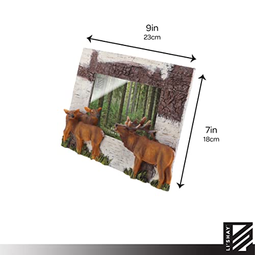 4X6 Rustic Picture Frames For Cabin & Lodge - Moose #TOP4