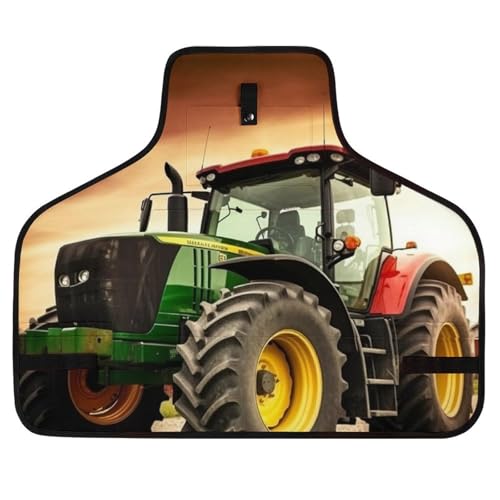 Delantal de trabajo con diseño tractor y bolsillos miniatura 1