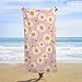 Daisy Flowers Printed Beach Towel Lightweight Swim Surfing Towels for Pool Travel Vacation 160x80cm
