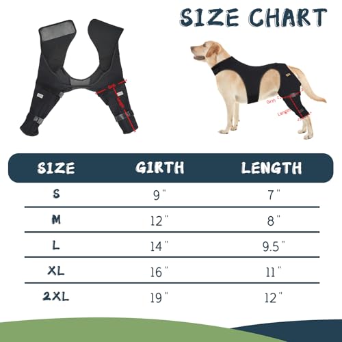 Image of Supet Dog Rear Leg Sleeve to Stop Licking,Breathable Recovery Sleeve After Surgery, Back Leg Wound Cover for Hip and Thigh, Dog Cone Alternative