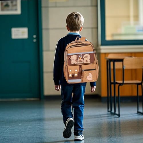 Sac à dos pour enfant avec organiseur de papeterie et impression animal - 3