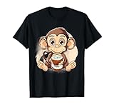 Ce graphique montre un joli imprimé animal de noix de coco. Idéal pour les amateurs de noix de coco, en particulier pour les amateurs de singes.
