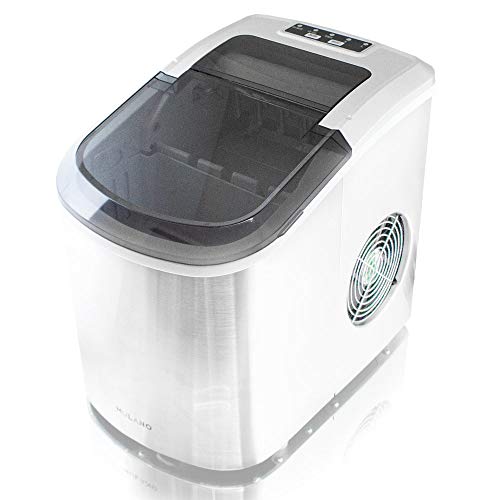 Eiswürfelmaschine Edelstahl Eiswürfelbereiter Eiswürfel Ice Maker Eis Maschine Icemaker (Steel) – Bild 6