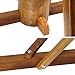 Geniqua Natural Walnut Wing Chun Wing Chun Dummy Adjustable Height Mook Yan Jong Practice Training IP Man Tripod Standing 3 Striking Pad