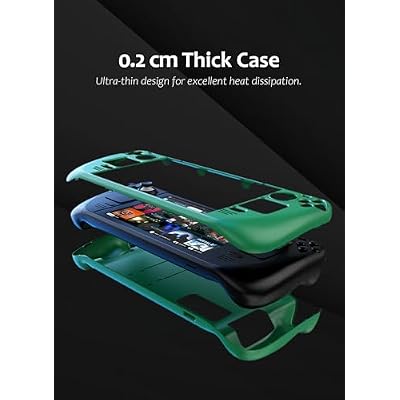Steam Deck Case,Steam Deck OLED Case,Kickstand Protective Case for Steam Deck/Steam Deck OLED, Steam Deck Accessories That are to Drops, Scratches, dust, and Fingerprints-(Black)