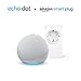 Echo Dot (4.ª generación), Blanco + Amazon Smart Plug (enchufe inteligente WiFi),...