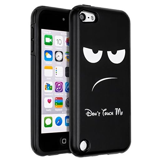 Slim Fit Designed for iPod Touch 7th Generation Case, Hybrid Dual Layer Protective Case for iPod Touch 5 / 6 / 7 Don't Touch Me