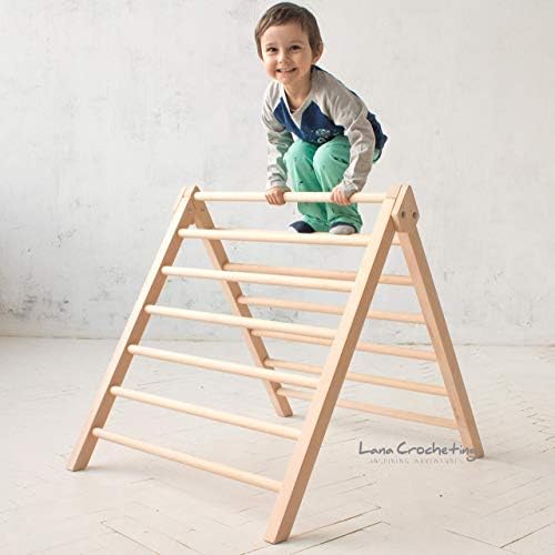 Pikler Step Triangle by LanaCrocheting. Climbing ladder for kids, foldable triangle. Children's Wooden Climbing Structure. Montessori Toddler Natural Development.
