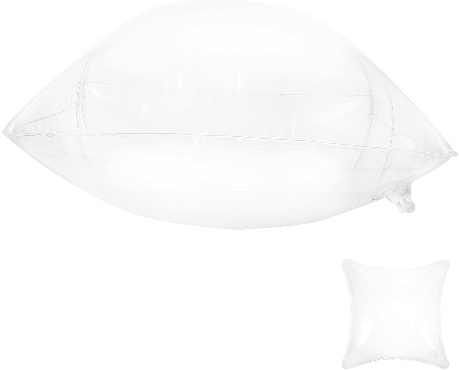 Inflatable Camping Pillow Insert PVC Cushion 40cmx40cm Portable Outdoor Travel Cushion for Hiking and Backpacking