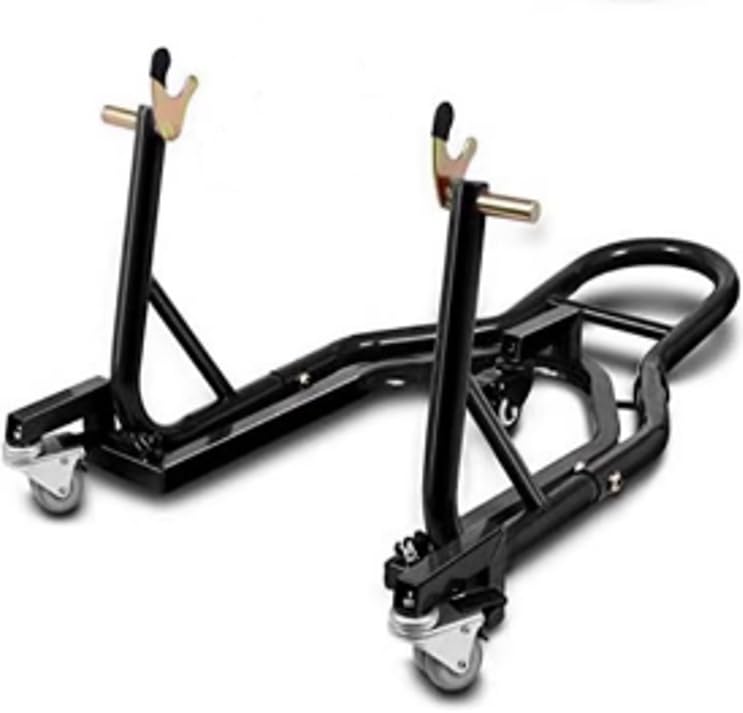 CRUIZER Caballete móvil para moto, trasero con ruedas, color negro
