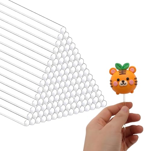 Tiges rondes en acrylique transparent DaTpuik de 20,3 cm pour loisirs créatifs Lot de 500
