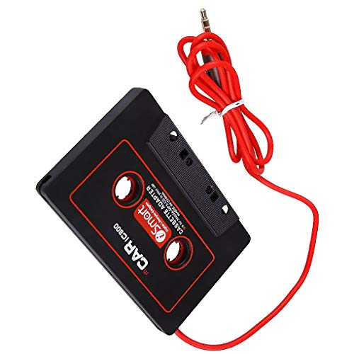 Guangcailun Cassette del Coche Adaptador de 3,5 mm AUX Conector Macho Cinta de Casete del Coche Converter para Reproductor de CD MP3