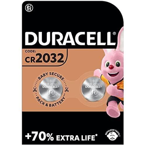 2 x Duracell Cr 2032 Lithium (1 blister de 2 batteries) 2 piles