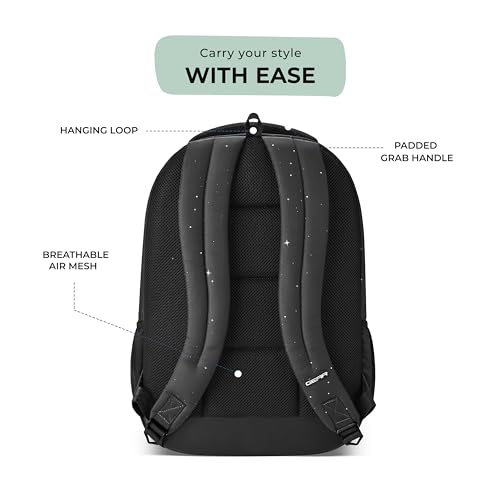 Image of Gear Fiction 2 Backpack 19 inch /39L Large Water Resistant School Bag /Casual Backpack /Daypack /Kids Bag for Boys /Girls (Black-Mint)