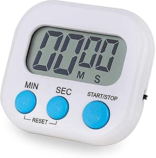 AceWay Kitchen Timer Clock Digital Timer For Cooking Magnetic Count up Countdown 99 Hours Stopwatch Large LCD Screen Bright Display Big Beeper Loud Alarm For Kids & Teachers Work Fitness Multipurpose