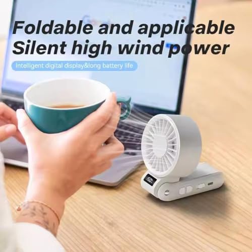 Ventilateur portable rechargeable batterie 5000 mAh autonomie prolongée - 3