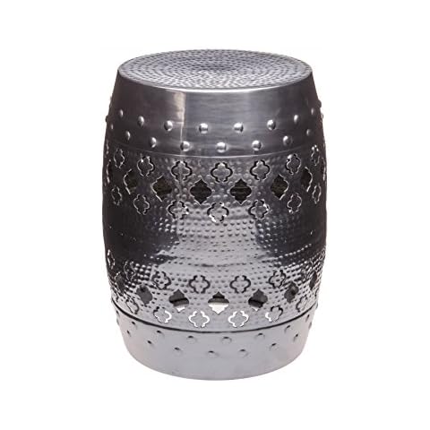 Marrakesch Orient & Mediterran Interior - Taburete auxiliar de aluminio martillado Cover