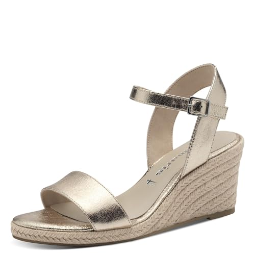 Tamaris 1-28300-42, Sandalias Mujer, Dorado, 41 EU