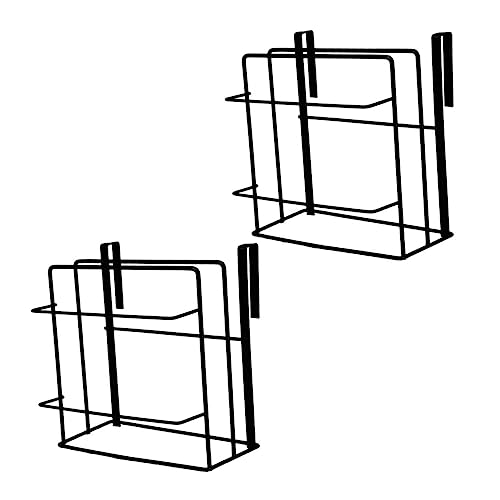 GRIRIW Door Cabinet Organizer 2pcs Hanging Towel Holder Space-Saving Kitchen Storage Easy Install