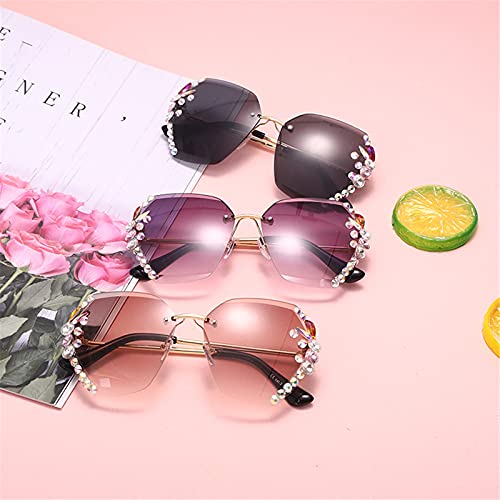 willochra Square Crystal Sunglasses Women Shades Rimless Rhinestone Sun Glasses Female diamonds Party Eyewear3