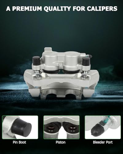 Image of SCITOO Front Left Brake Caliper With Bracket 18B5297 Compatible For Dodge For Durango 2011-2018 For Jeep For Grand Cherokee 2011-2017